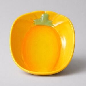 Pier 1 Yellow Pepper Spoon Rest Excellent‎ Hand Painted Ironstone